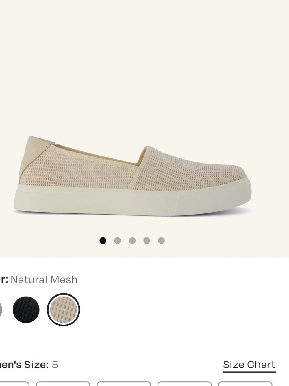 Toms Women's Slip-On Sneaker in Natural Beige